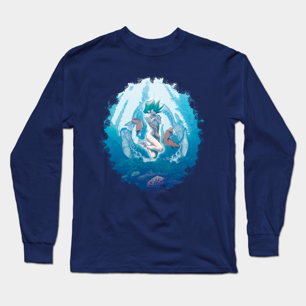 Underwater undine spirit Long Sleeve T-Shirt by TMBTM